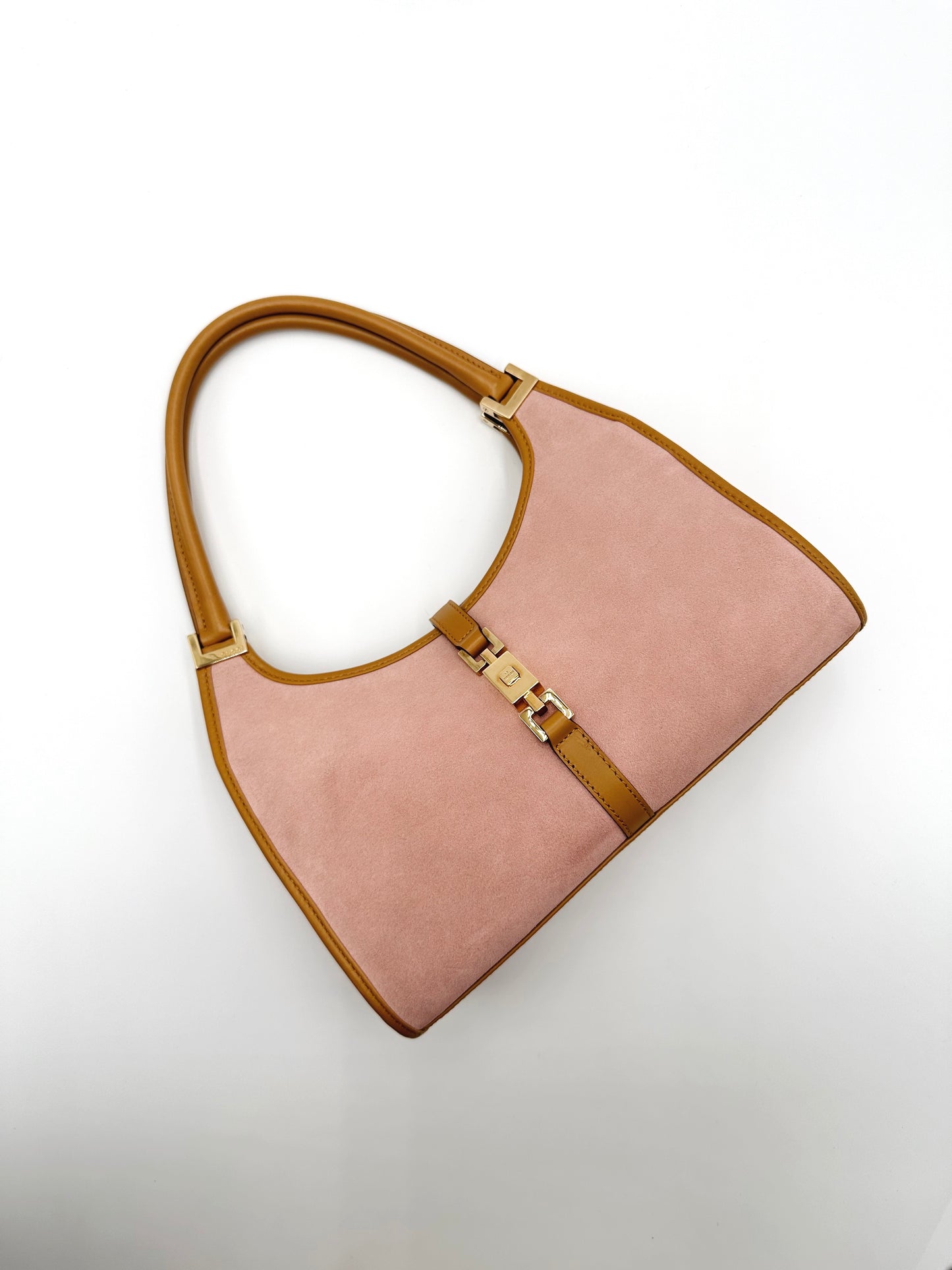 *SOLD*Gucci Jackie Suede Pink Shoulder Bag