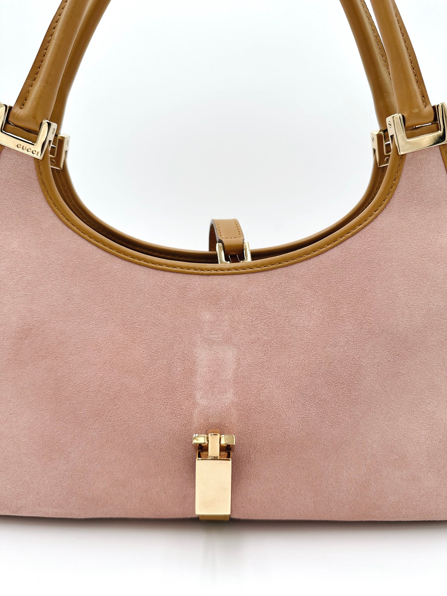 *SOLD*Gucci Jackie Suede Pink Shoulder Bag