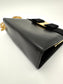 *SOLD* Salvatore Ferragamo Black Leather Evening Bag w/ Gold Chain