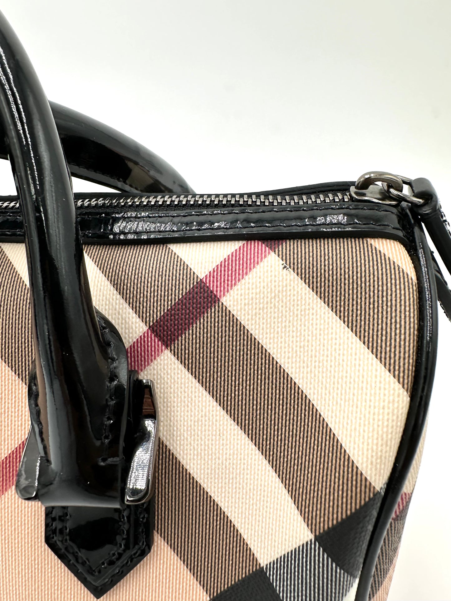 *SOLD* Burberry Super Nova Check Boston Bag