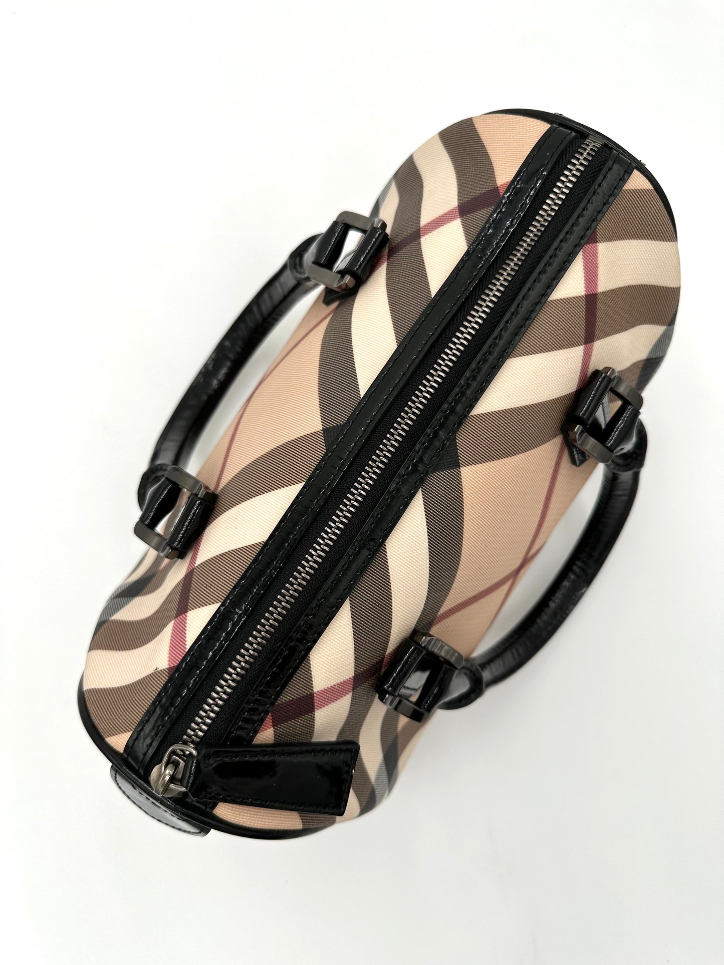 *SOLD* Burberry Super Nova Check Boston Bag