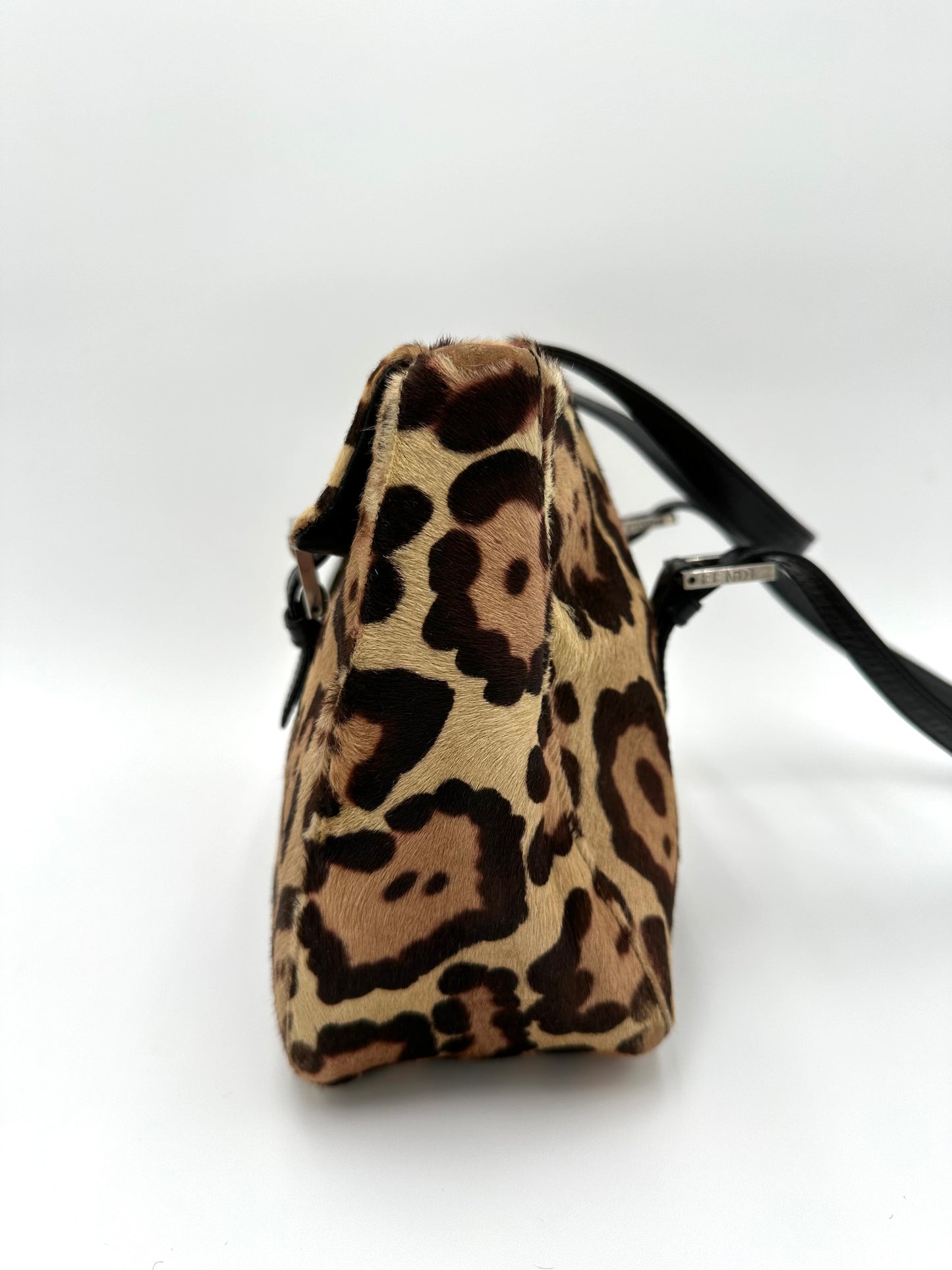 *SOLD* Fendi Mamma Baguette Leopard Pattern Shoulder Bag