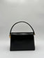 *SOLD* Gucci G Turn Lock Black Leather Handbag