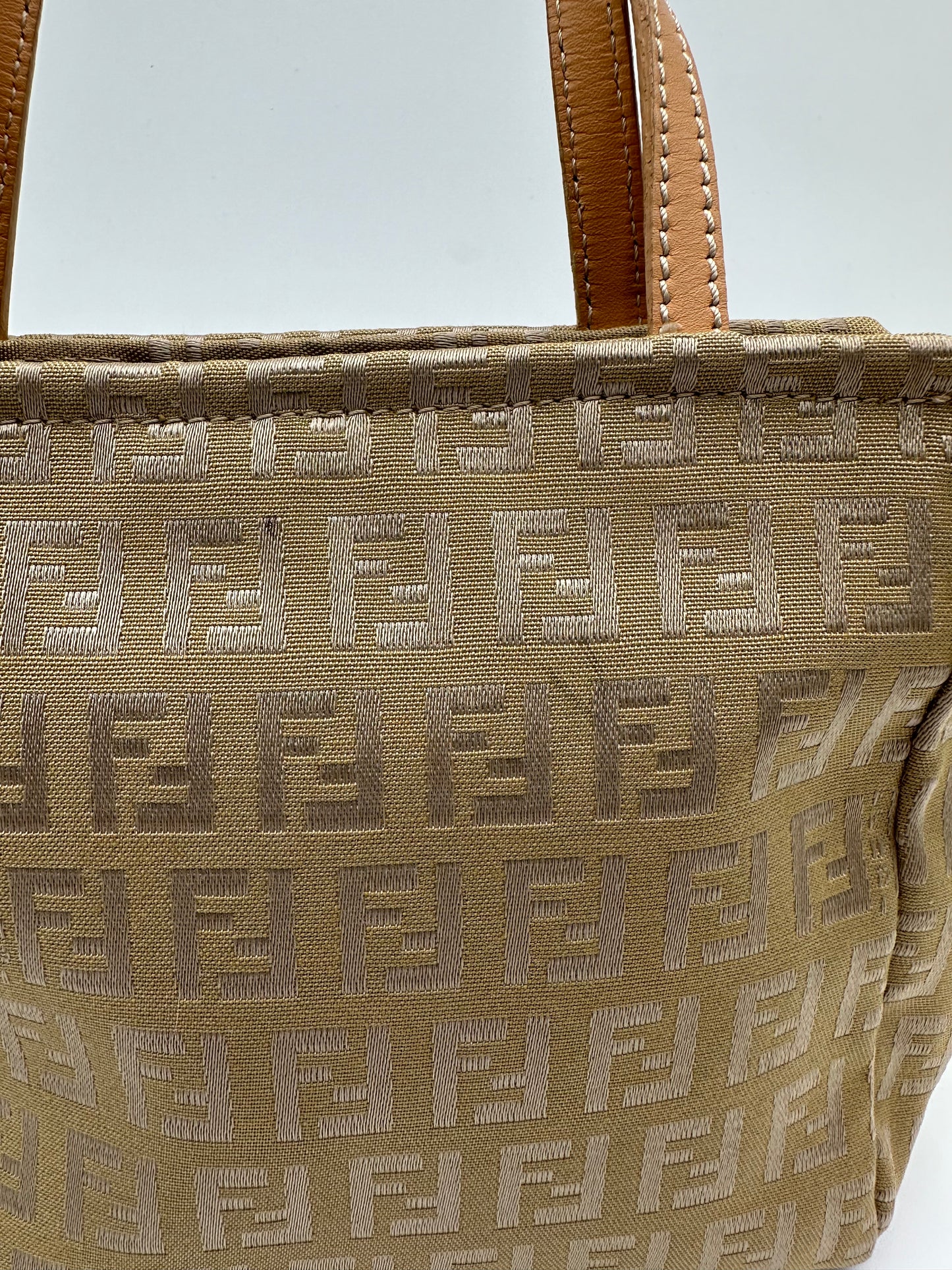 *SOLD* Fendi Mini Vintage Zucchino Canvas Handbag