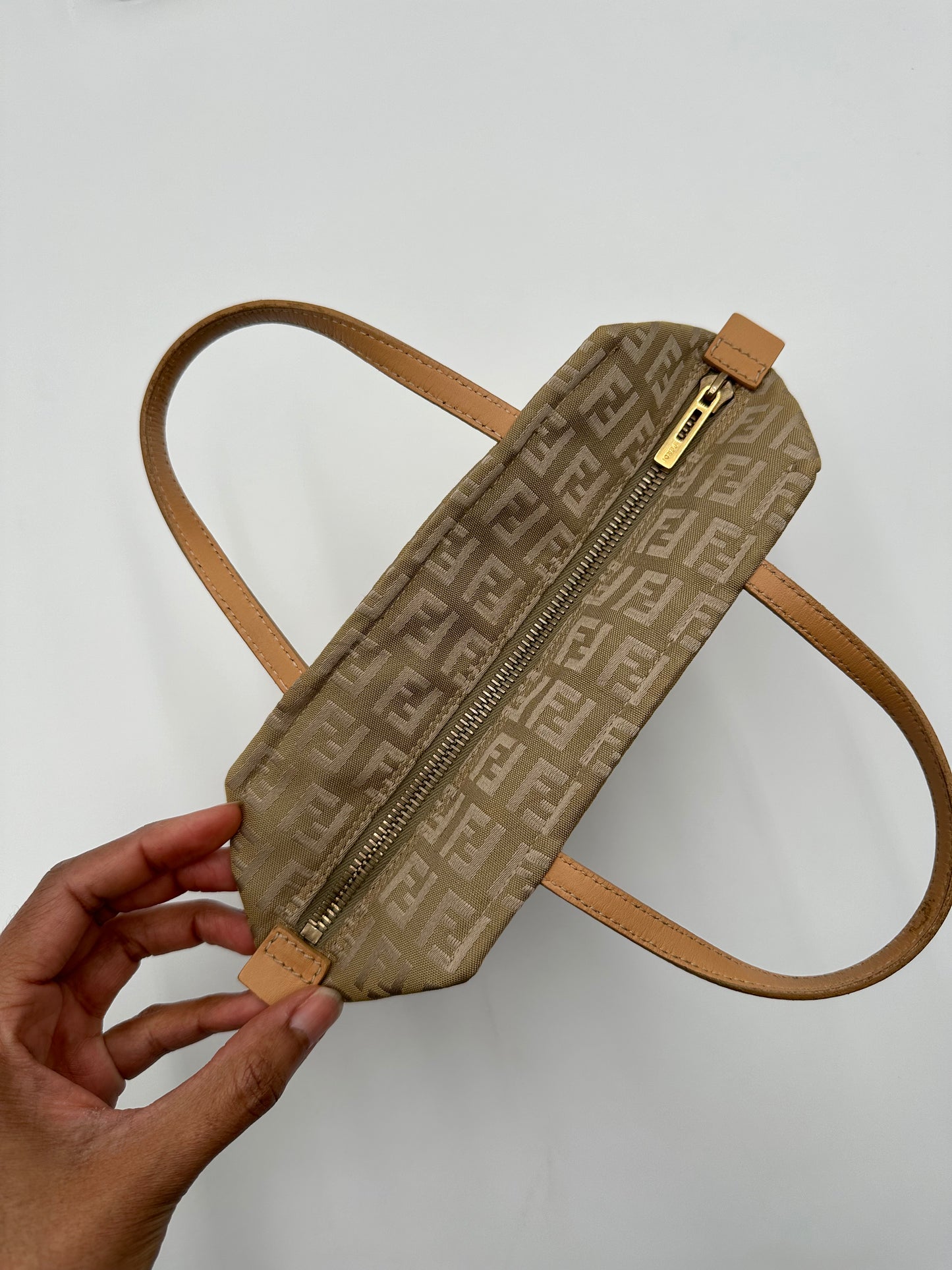 *SOLD* Fendi Mini Vintage Zucchino Canvas Handbag