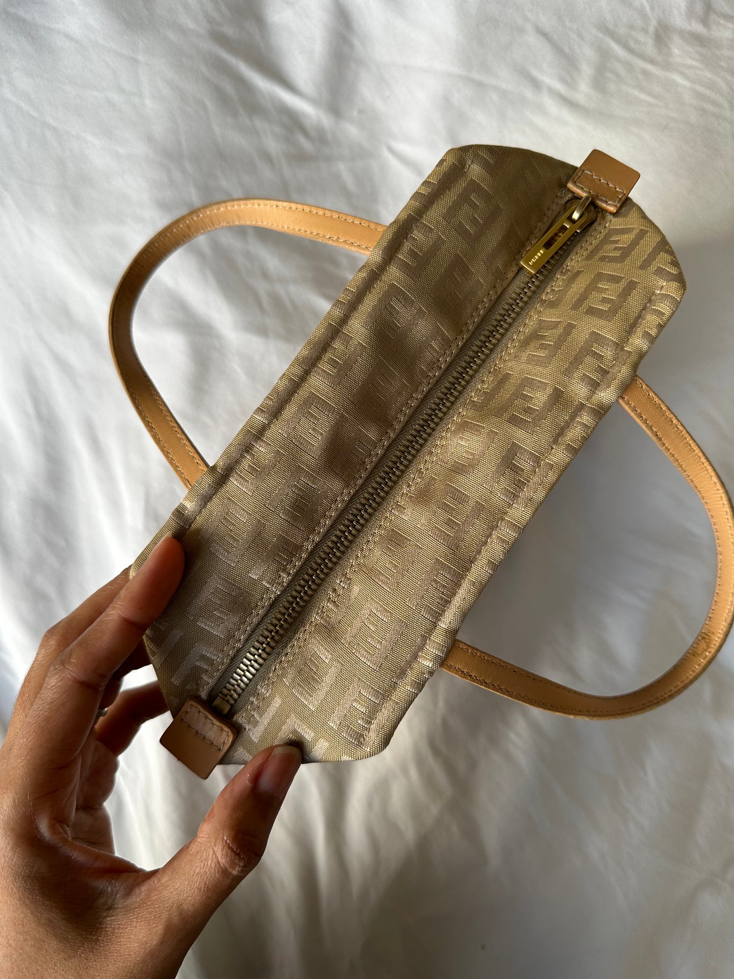 *SOLD* Fendi Mini Vintage Zucchino Canvas Handbag