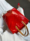 *SOLD* Louis Vuitton Rouge Vernis Lead MM Vertical Tote