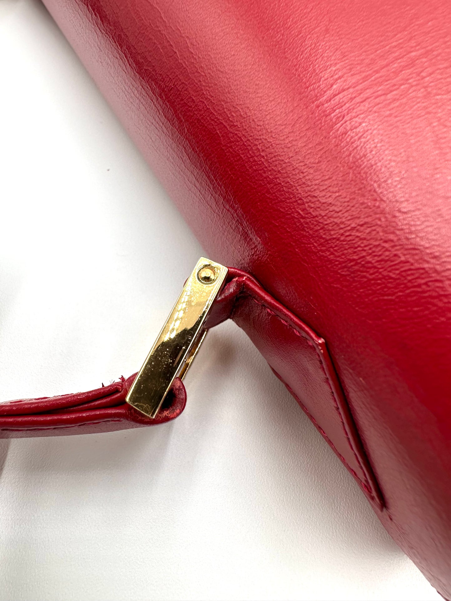 *Rare* Authentic Vintage Yves Saint Laurent Red Leather Handbag