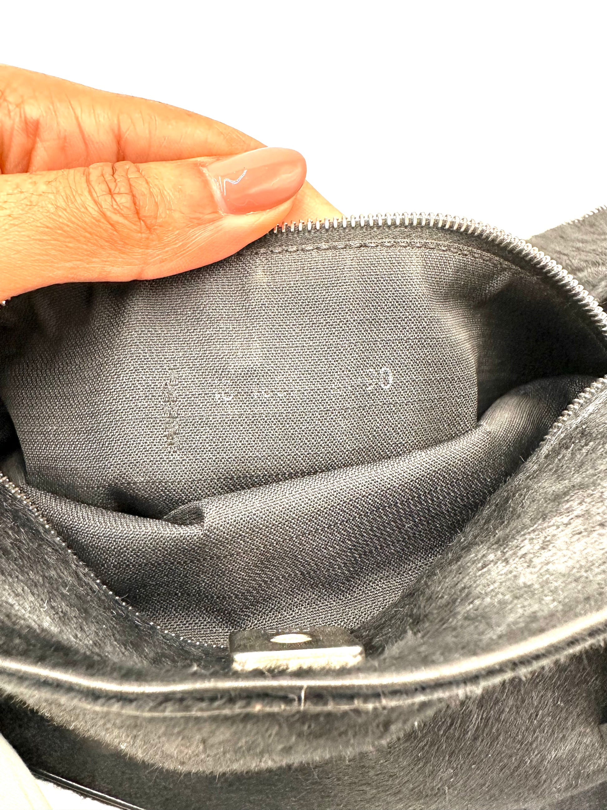 Authentic Fendi Unborn Calf Leather Black Shoulder Bag – The Renaître Authentic Fendi Unborn Calf Leather Black Shoulder Bag – The Renaître