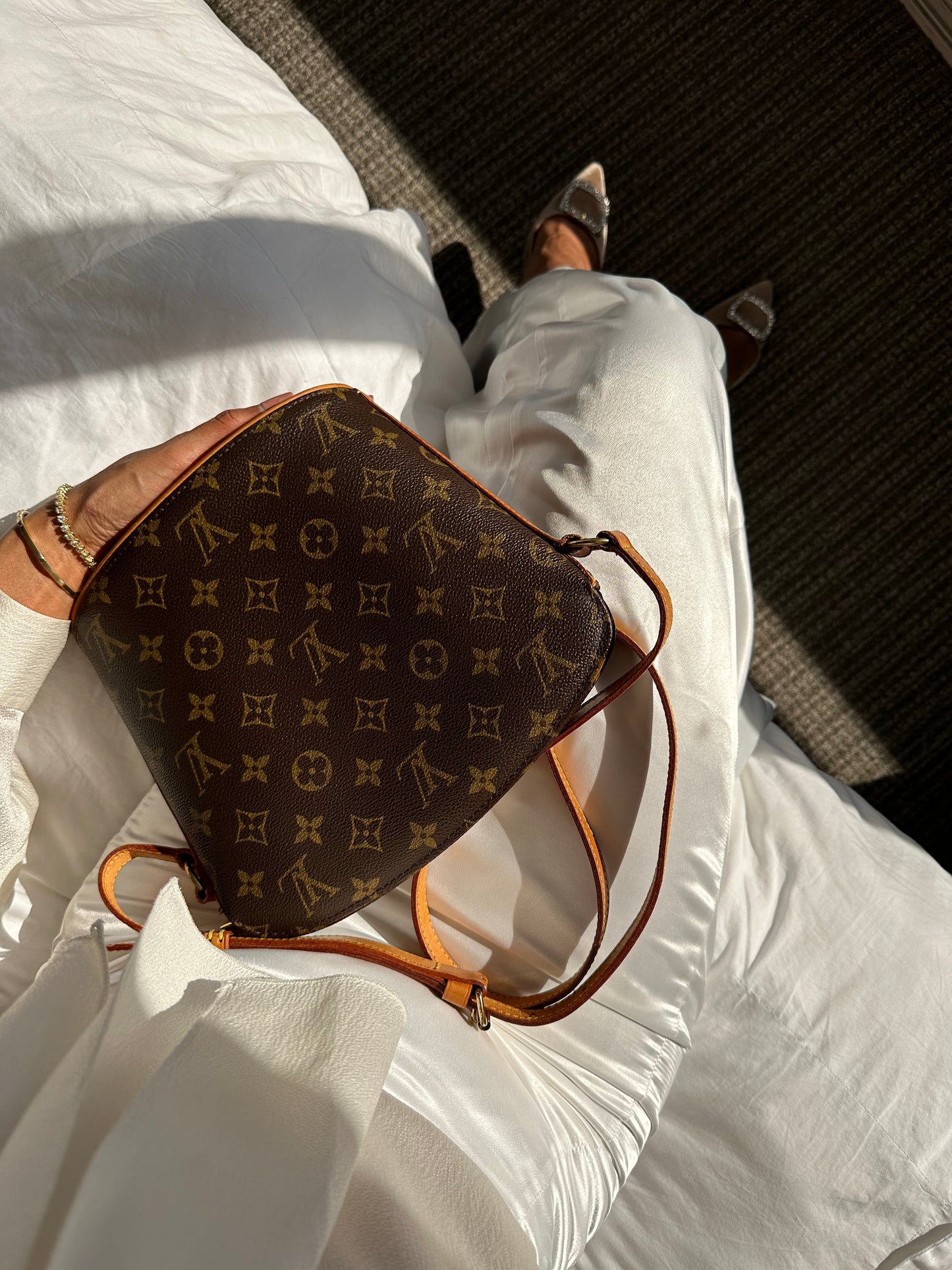 Louis Vuitton Drouot Monogram Shoulder Bag